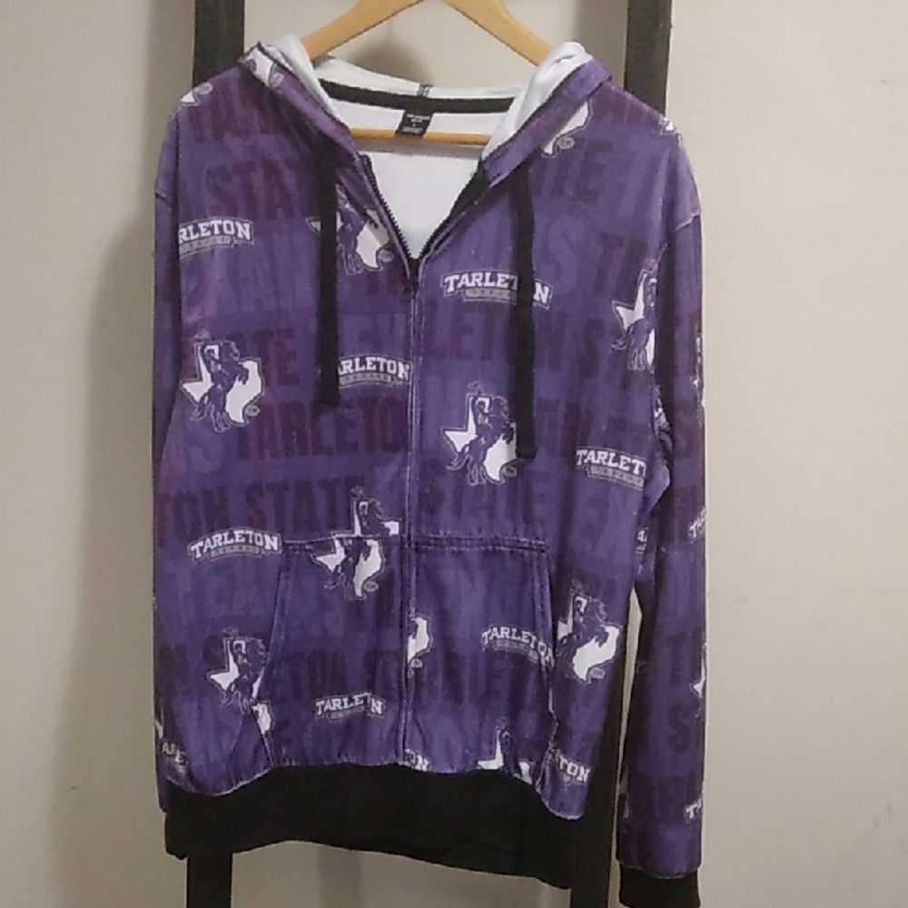 Tarleton State Univesity Texans Hoodie Jacket Nwot